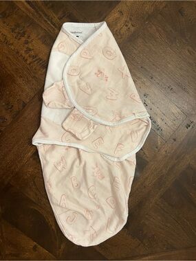 KeaBabies Pink Alphabet Organic Cotton Swaddle Sleep Sack